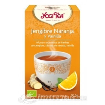 Propiedades Jengibre, Naranja y Vainilla Yogi Tea