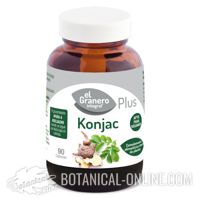 Glucomanano Konjac 90 cápsulas 610mg El Granero