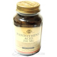 Ácido pantoténico - Vitamina B5 100 comprimidos Solgar