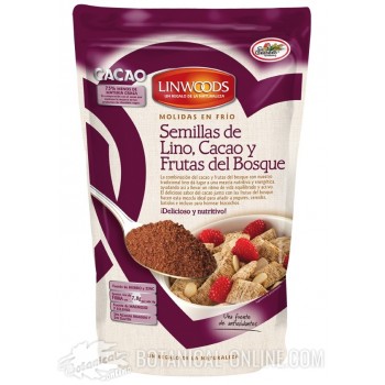 Semillas de lino, cacao y frutas del bosque Linwoods 360gr