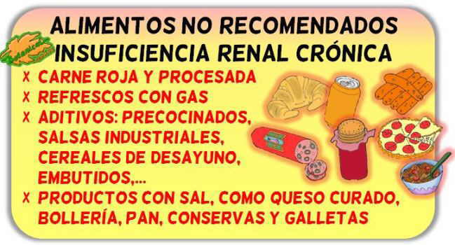 alimentos recomendados insuficiencia renal cronica IRC severa