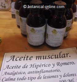 aceite muscular de hipérico y romero