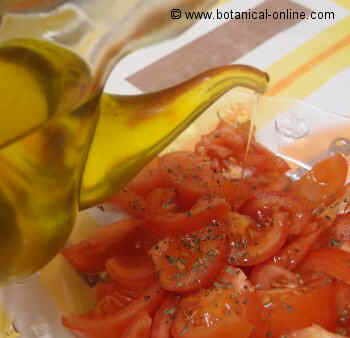 Aceite de oliva para ensalada