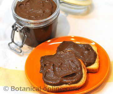 receta facil nocilla o nutella casera con algarroba y dátiles