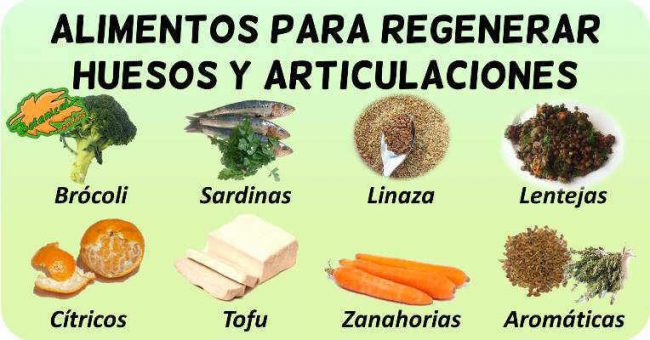 alimentos para regenerar huesos y articulaciones