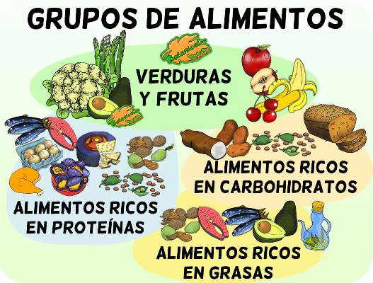 Alimentos con proteinas y carbohidratos