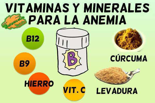 suplementos de vitaminas y minerales para la anemia