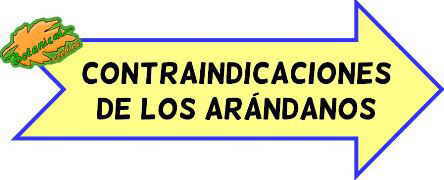 contraindicaciones arandanos