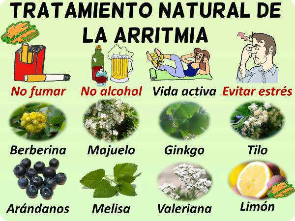 tratamiento natural arritmia corazon plantas medicinales y remedios