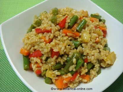 arroz con verduras