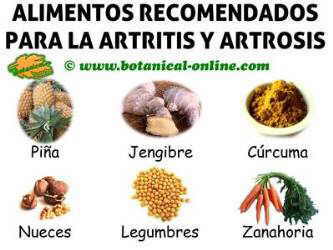 alimentos para la artritis y artrosis