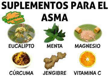 suplementos de vitaminas minerales hierbas y alimentos para el asma