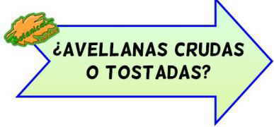 avellanas crudas o tostadas