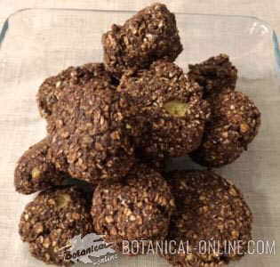 galletas de avena con algarroba y plátano