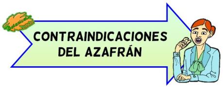 contraindicaciones azafran