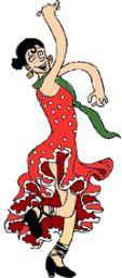 dibujo de bailadora de flamenco