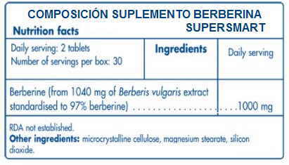 berberina composicion suplemento supersmart