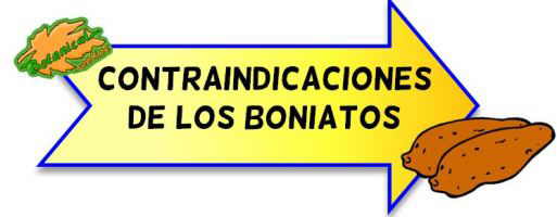 contraindicaciones boniatos