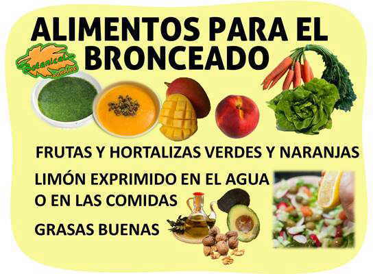 Alimentos y dieta para el bronceado de la piel morena