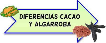 diferencias cacao y algarroba