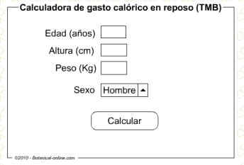 calculadora metabolismo basal