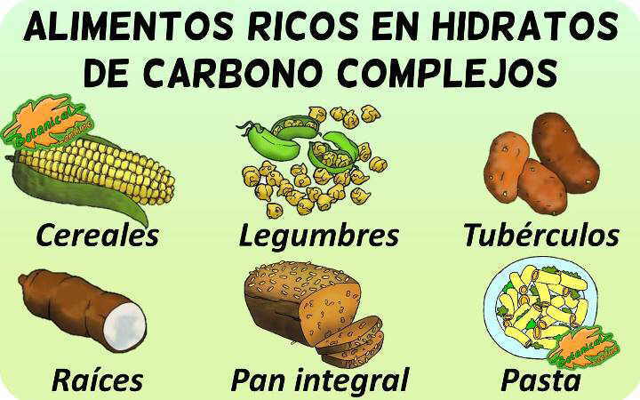 alimentos ricos en carbohidratos complejos