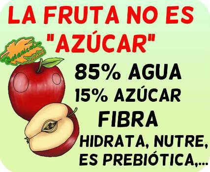 la fruta es azucar mito carbohidratos diabetes