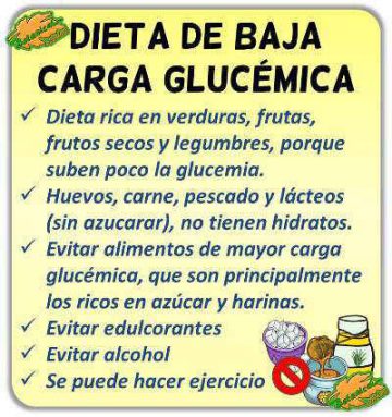 definicion de dieta alimentacion baja carga glucemica