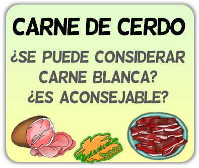 carne de cerdo blanca roja buena mala recomendable