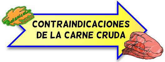 contraindicaciones carne cruda