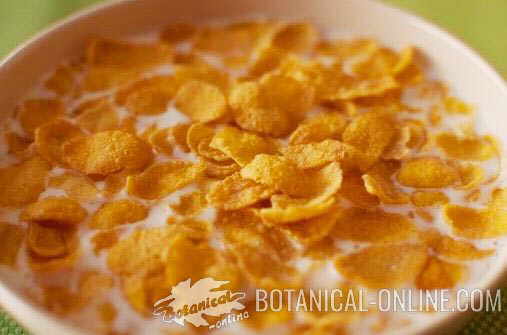 cereales desayuno maiz extrusionado con leche