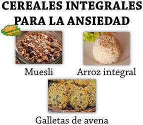 cereales integrales ansiedad