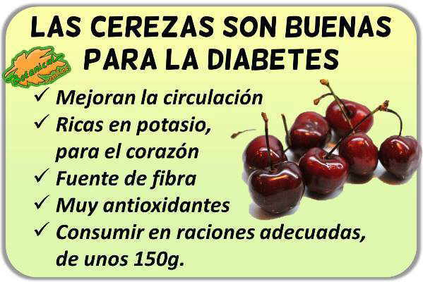 propiedades medicinales de las cerezas para la diabetes beneficios