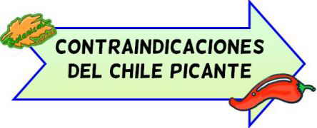 contraindicaciones del chile