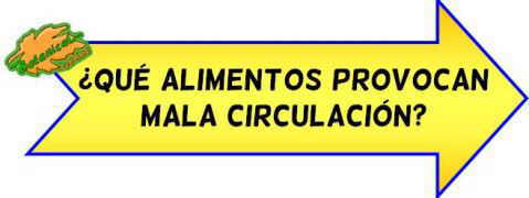 alimentos perjudiciales para la circulacion