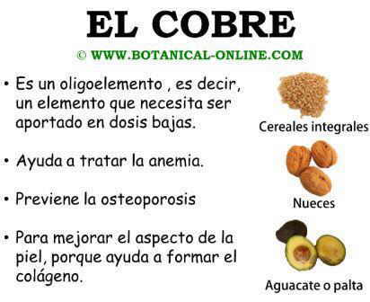 Propiedades del cobre para la salud