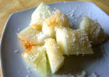 melón con coco