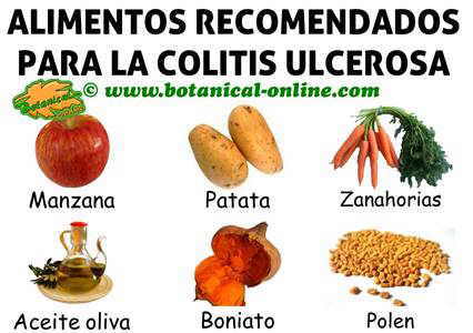 alimentos recomendados dieta colitis ulcerosa