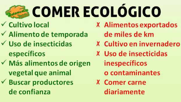 comer agricultura dieta ecologica bio organico definicion redaccion argumentos