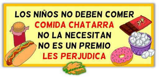 comida chatarra niños obesidad infantil