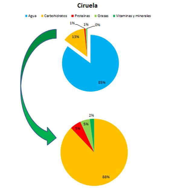 Composicin de las ciruelas