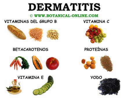 Alimentos para la dermatitis, dieta para la dermatitis