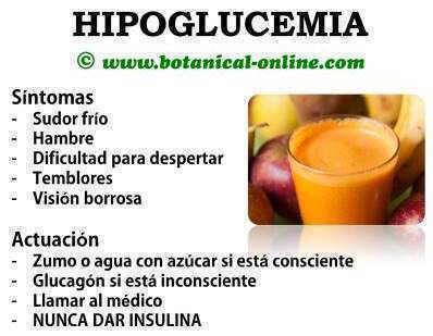 Sintomas de hipoglucemia en la diabetes