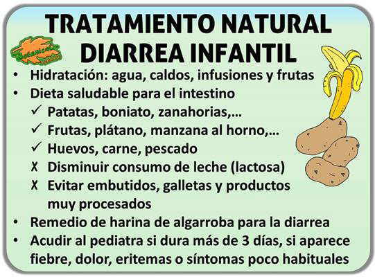 remedios caseros naturales para la diarrea infantil con plantas y alimentos