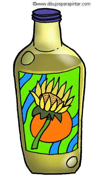 Dibujo grande de aceite de girasol