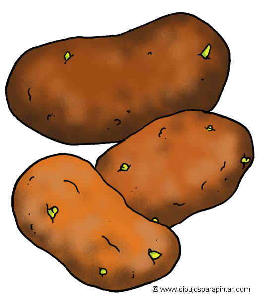 dibujo grande de patatas