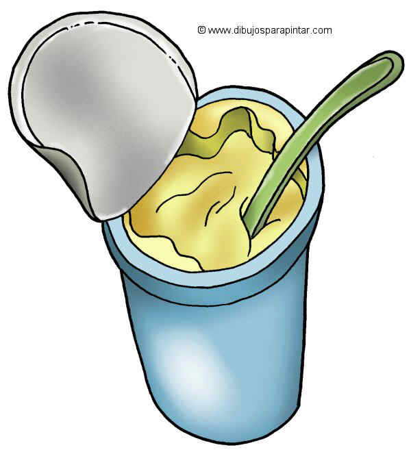 dibujo grande de yogur