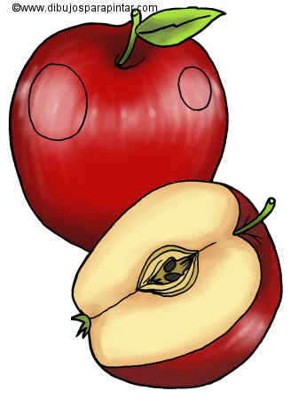 Dibujo de manzanas