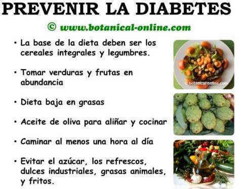 dieta para prevenir la diabetes tipo 2