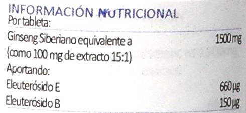 etiqueta extracto ginseng eleuterococo lamberts